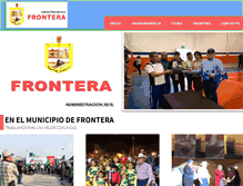 Tablet Screenshot of ciudadfrontera.gob.mx